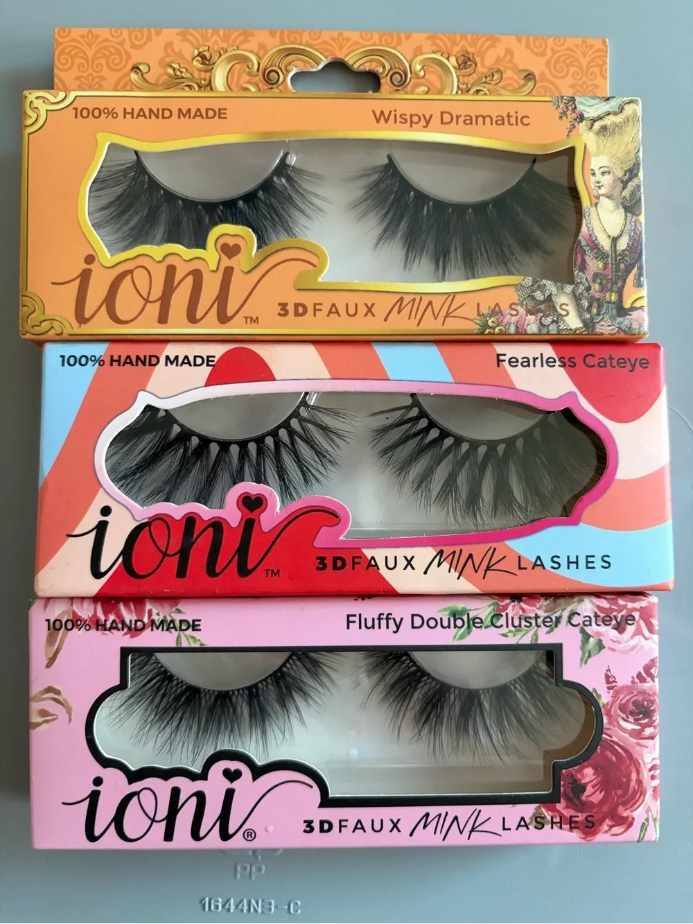 10 Ioni 3D Faux Mink False Eyelashes - Black